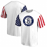 Men's Brooklyn Nets Fanatics Branded Stars & Stripes T-Shirt White FengYun,baseball caps,new era cap wholesale,wholesale hats